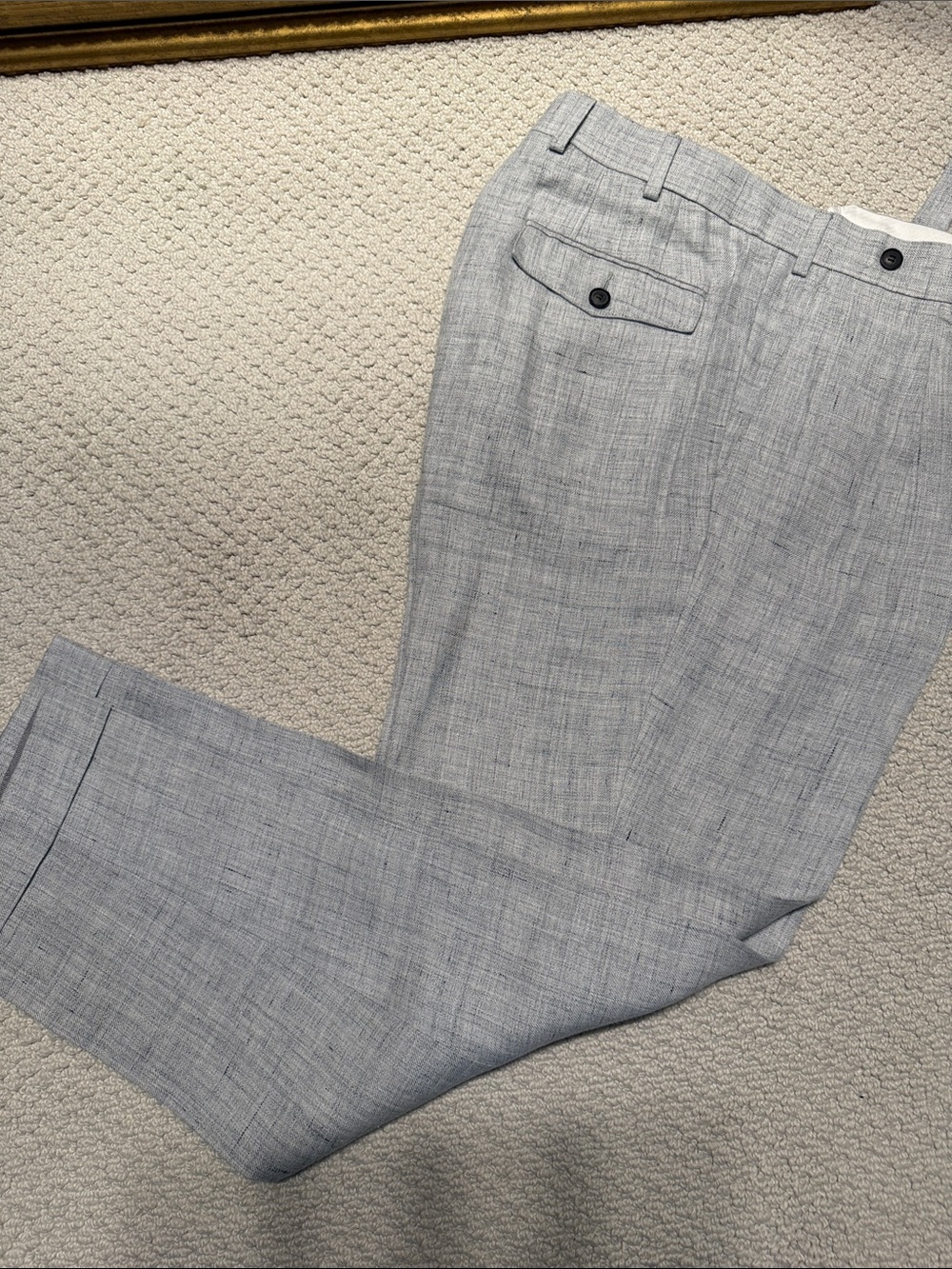 Men's Light Gray Dress Pants - Classic Tailored Trousers Suit Supply 32x28